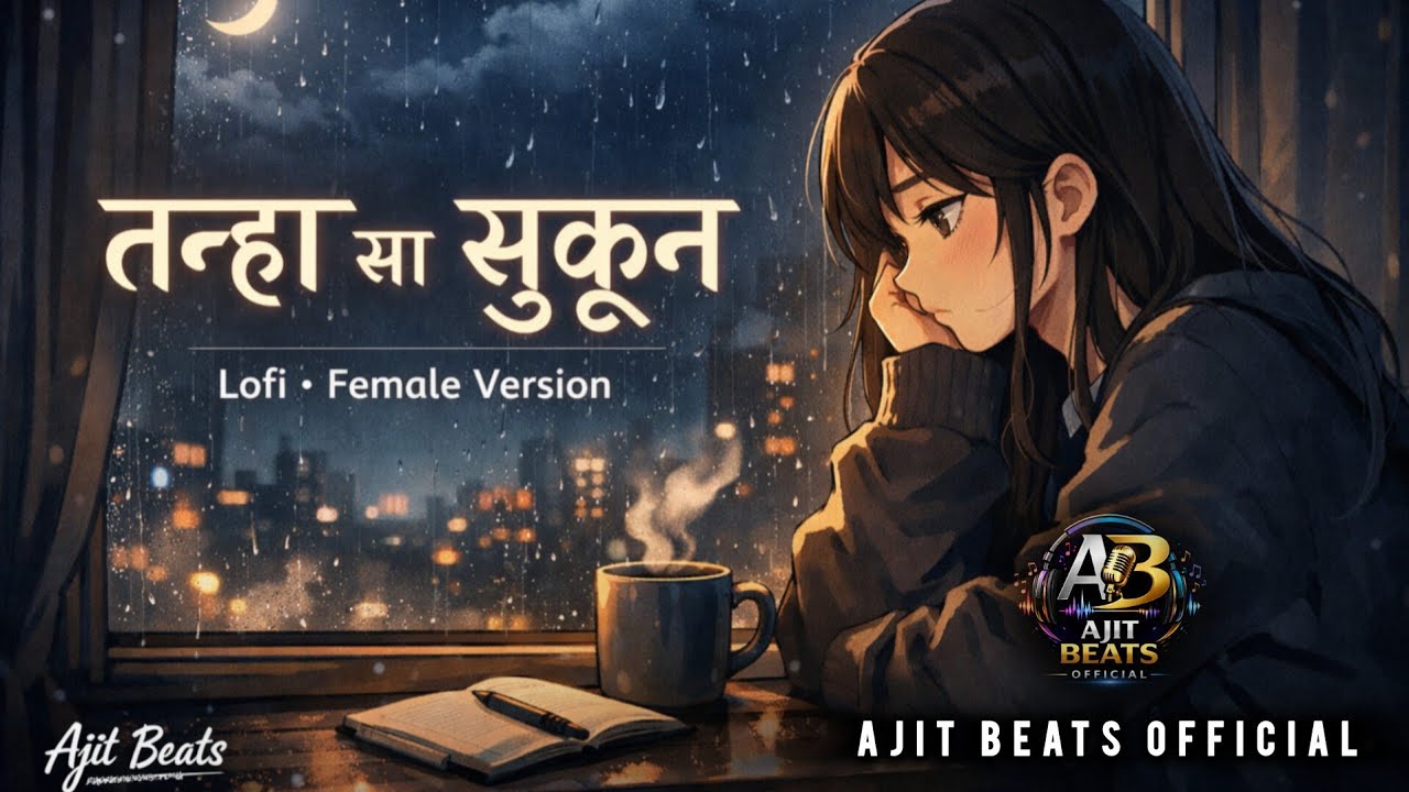 तन्हा सा सुकून 💔 | Alone Girl Lofi | Hindi Relax Song | Female Version | Ajit Beats Official