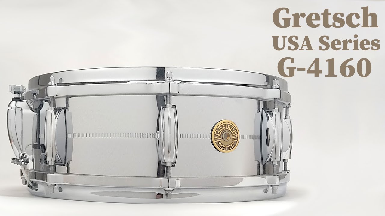 Gretsch USA Series Snare Drum Chrome Over Brass G-4160 14
