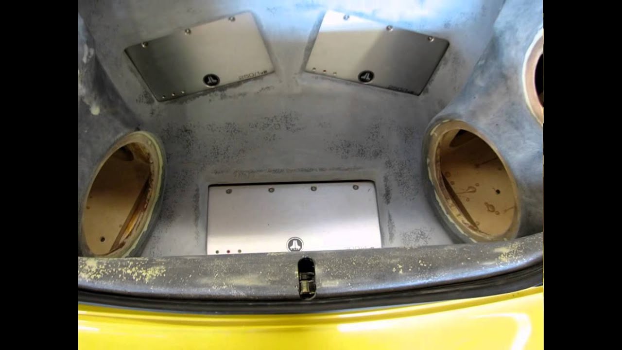 how to make fiberglass box for sound system
