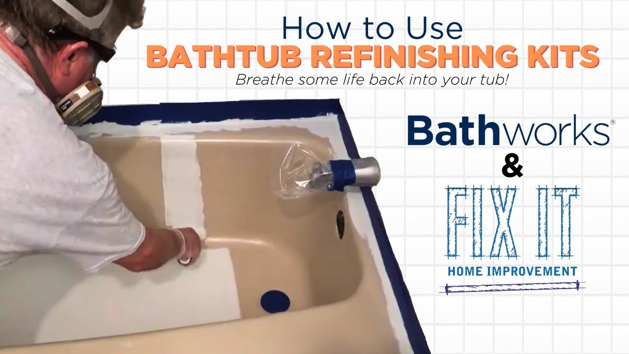 How To Refinish a Bathtub using Bathworks Kits - Step by Step Tutorial | ft. Fix It Home Improvement