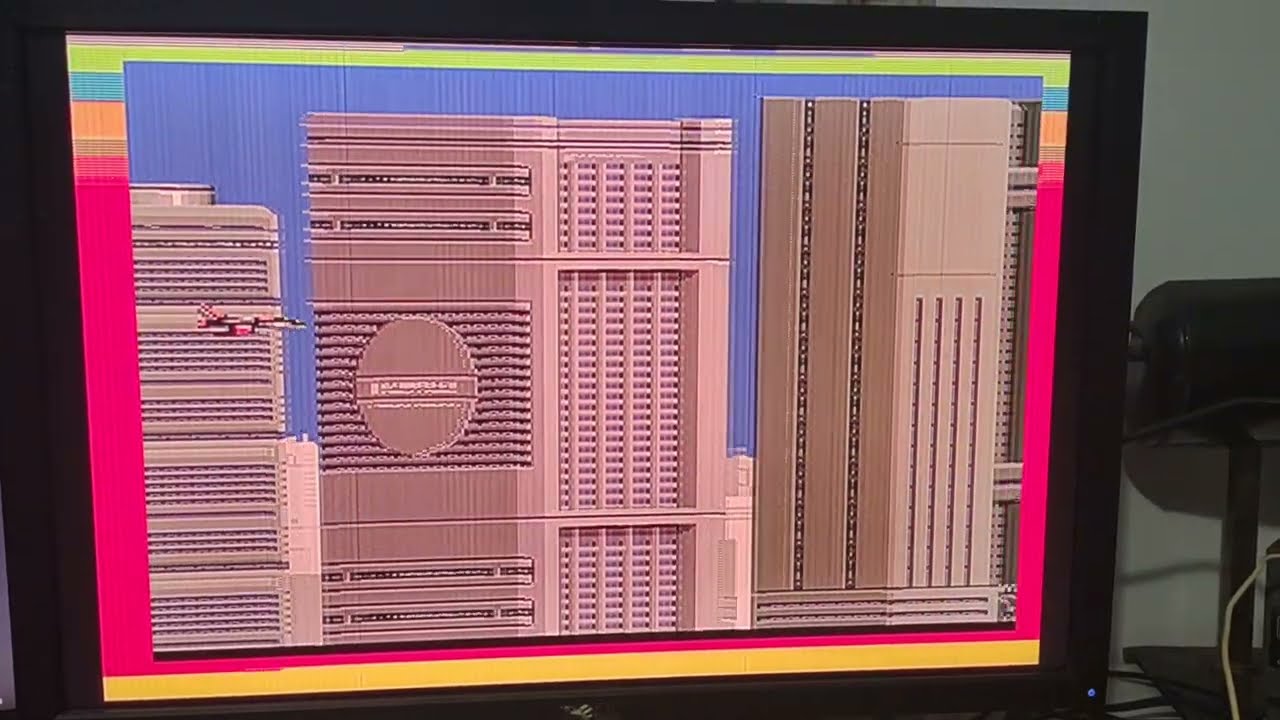 Air Buster demo on real hardware #v9990 #msx #msx1 #gfx9000 #video9000