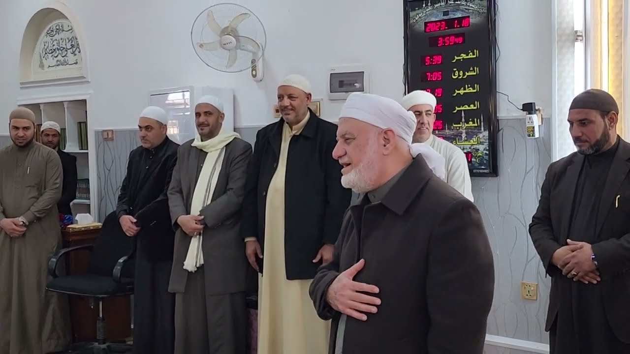زيارة حضرة الشيخ د. سعدالله أحمد عارف البرزنجي الى جامع البارئ جل جلاله في ابي غريب، بغداد