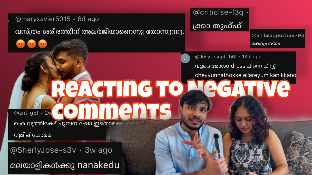 Reacting to the Negative Comments | Wedding Video | The Two of Us | Mallu Couple | Malayalam