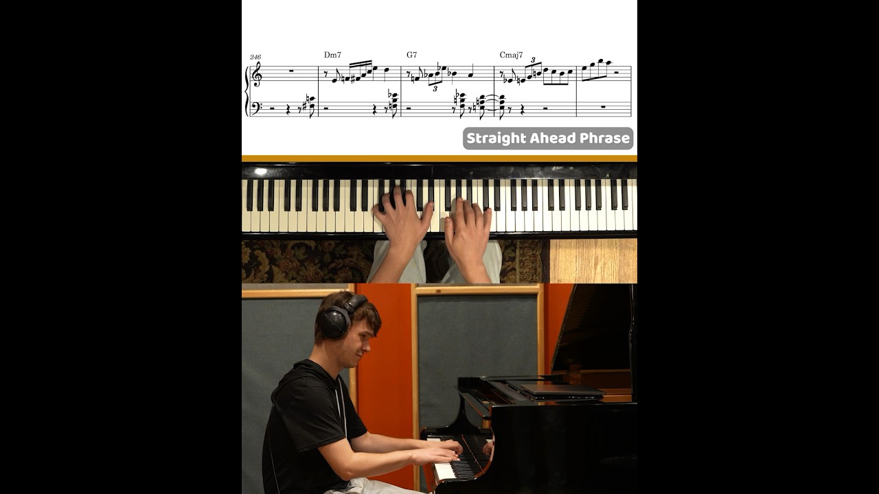 Straight ahead jazz phrase 🎹 #piano #jazz