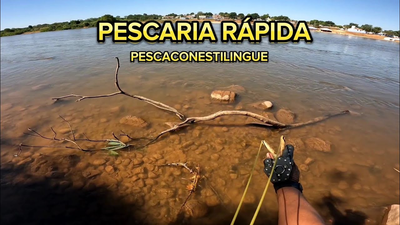 👍PESCA COM ESTILINGUE FINAL DE SEMANA...! 👍🐟 PESCA COM ESTILINGUE #SLINGSHOT #FISHING