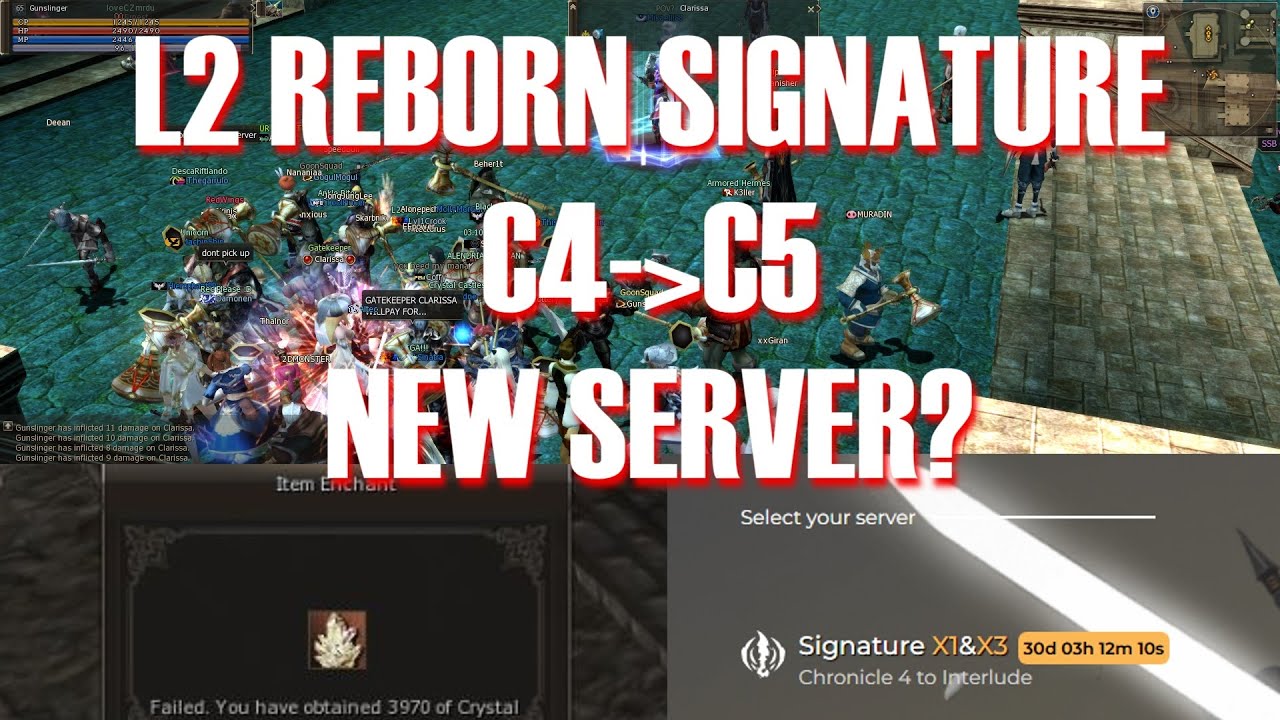 L2 Reborn Signature C5 start (new server announced?)