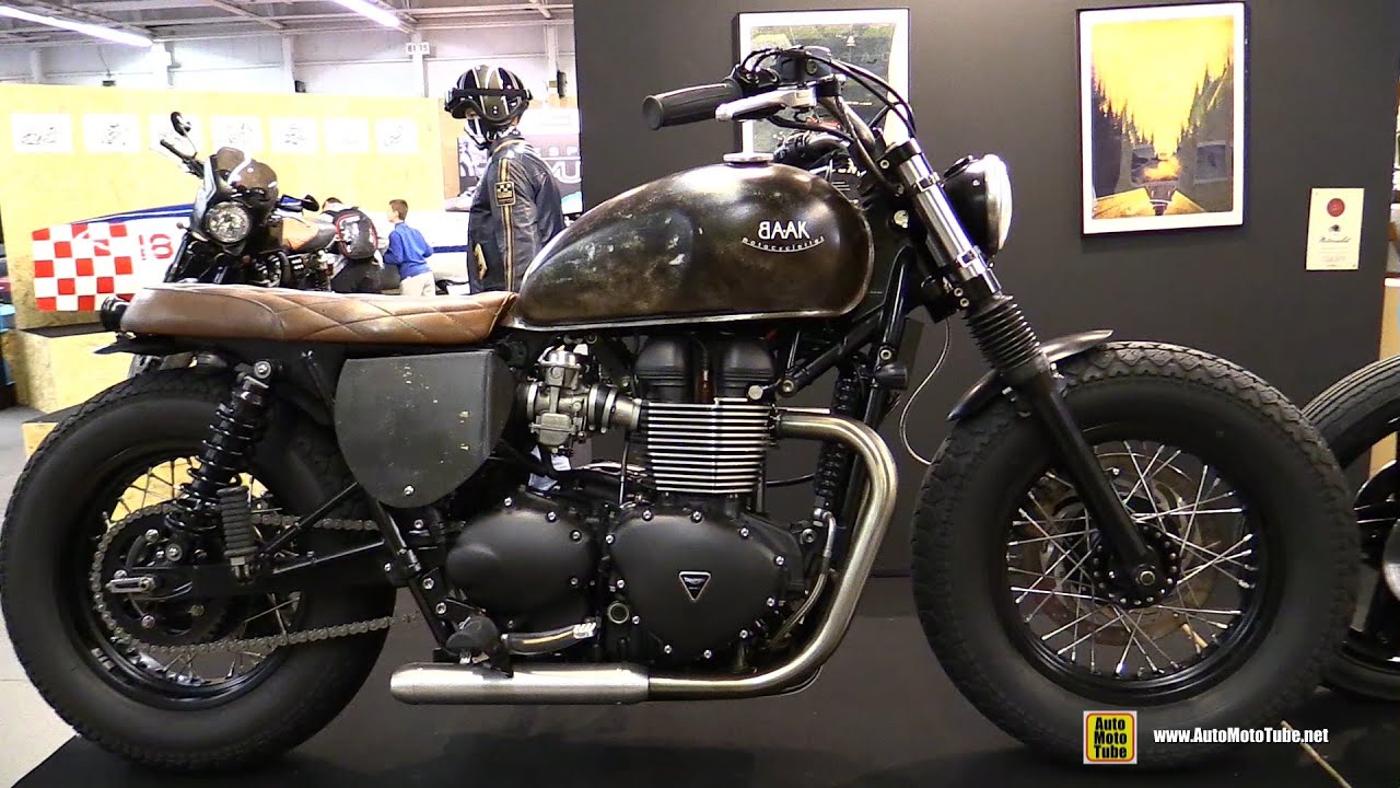 Triumph Bonneville Bobber by Baak Motorcyclettes - Walkaround - 2015 Salon Moto Paris