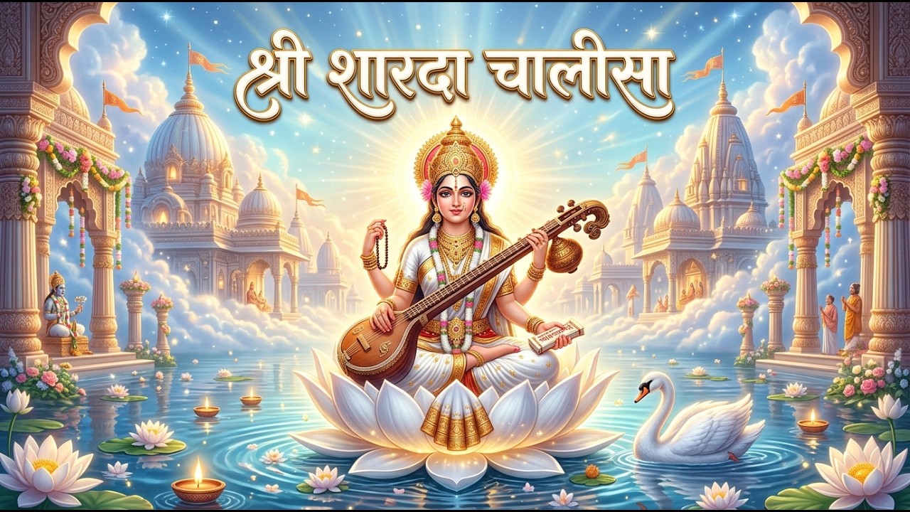 Shree Sharda Chalisa | श्री शारदा चालीसा | Saraswati Mata Bhajan | Powerful Saraswati Prayer