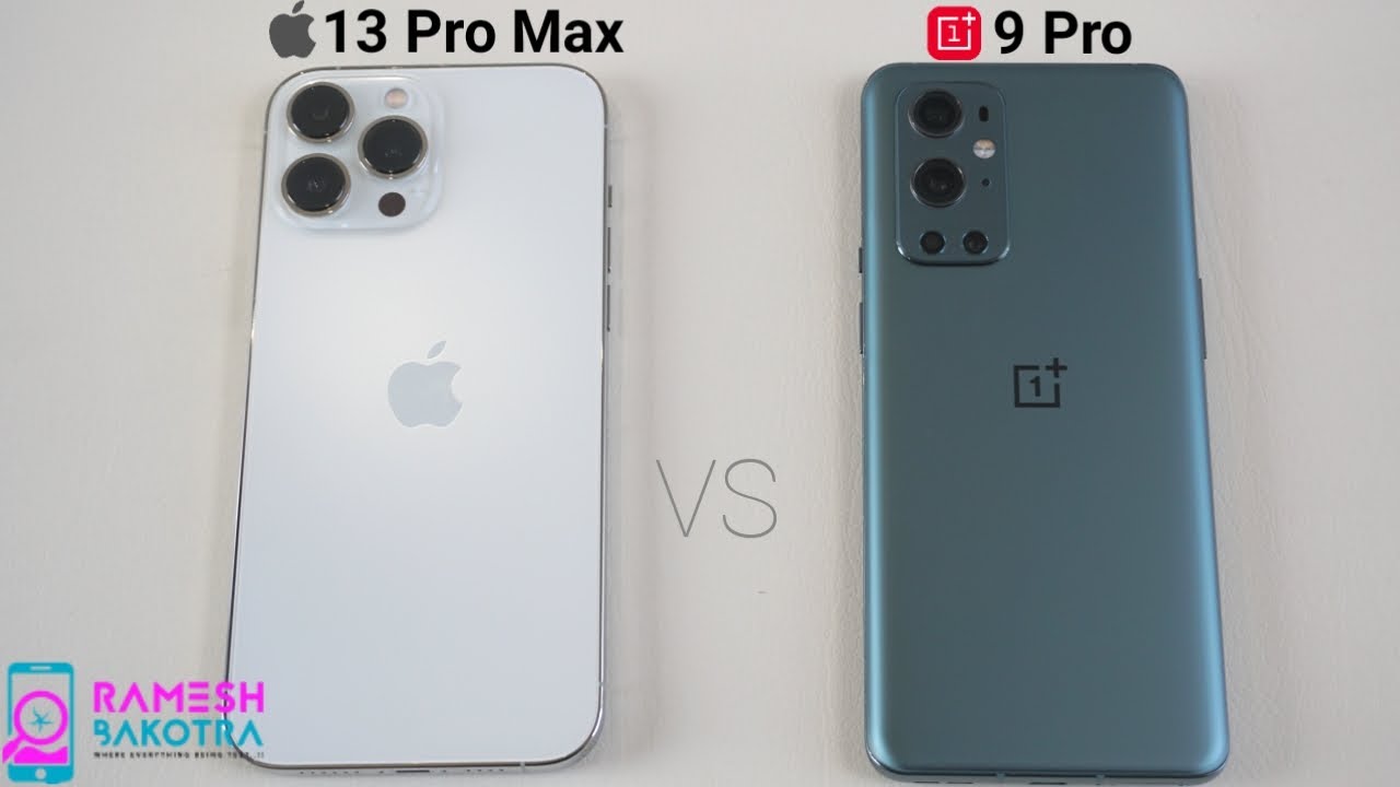 Apple iPhone 13 Pro Max vs OnePlus 9 Pro SpeedTest and Camera Test