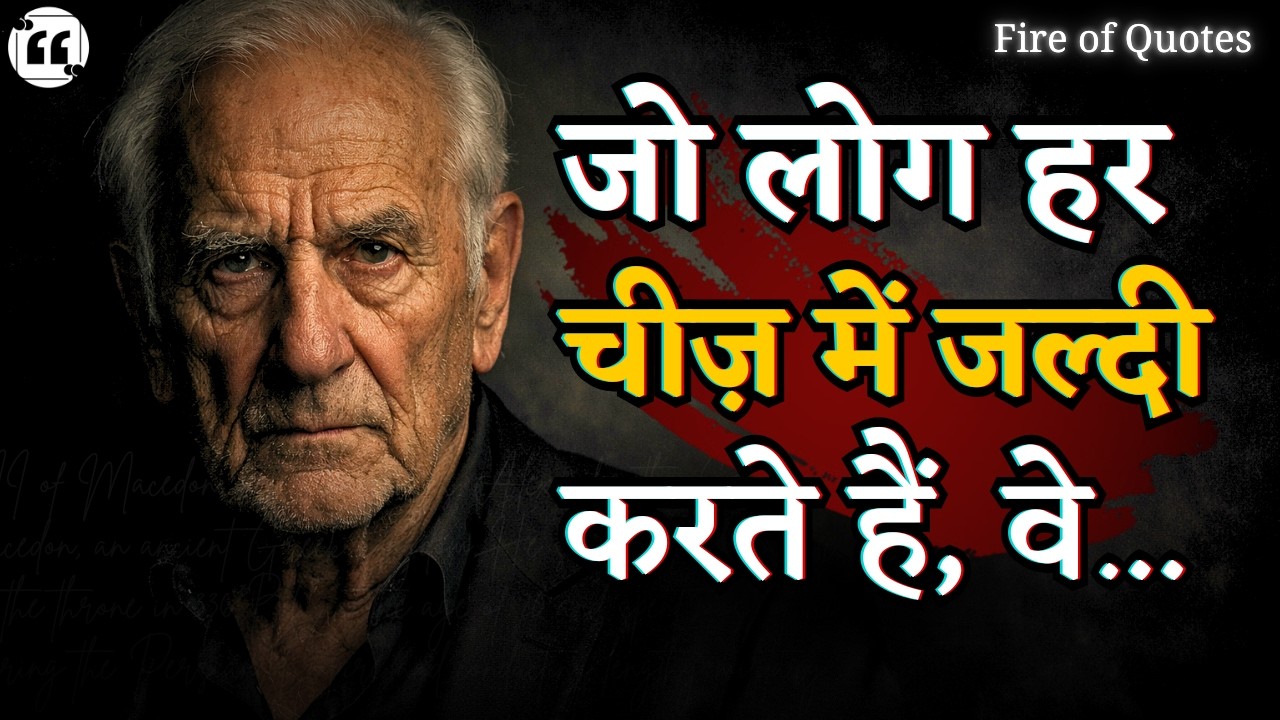 Dear 25+Year Old — एक बुज़ुर्ग की कड़वी सलाह | fire of QUOTES