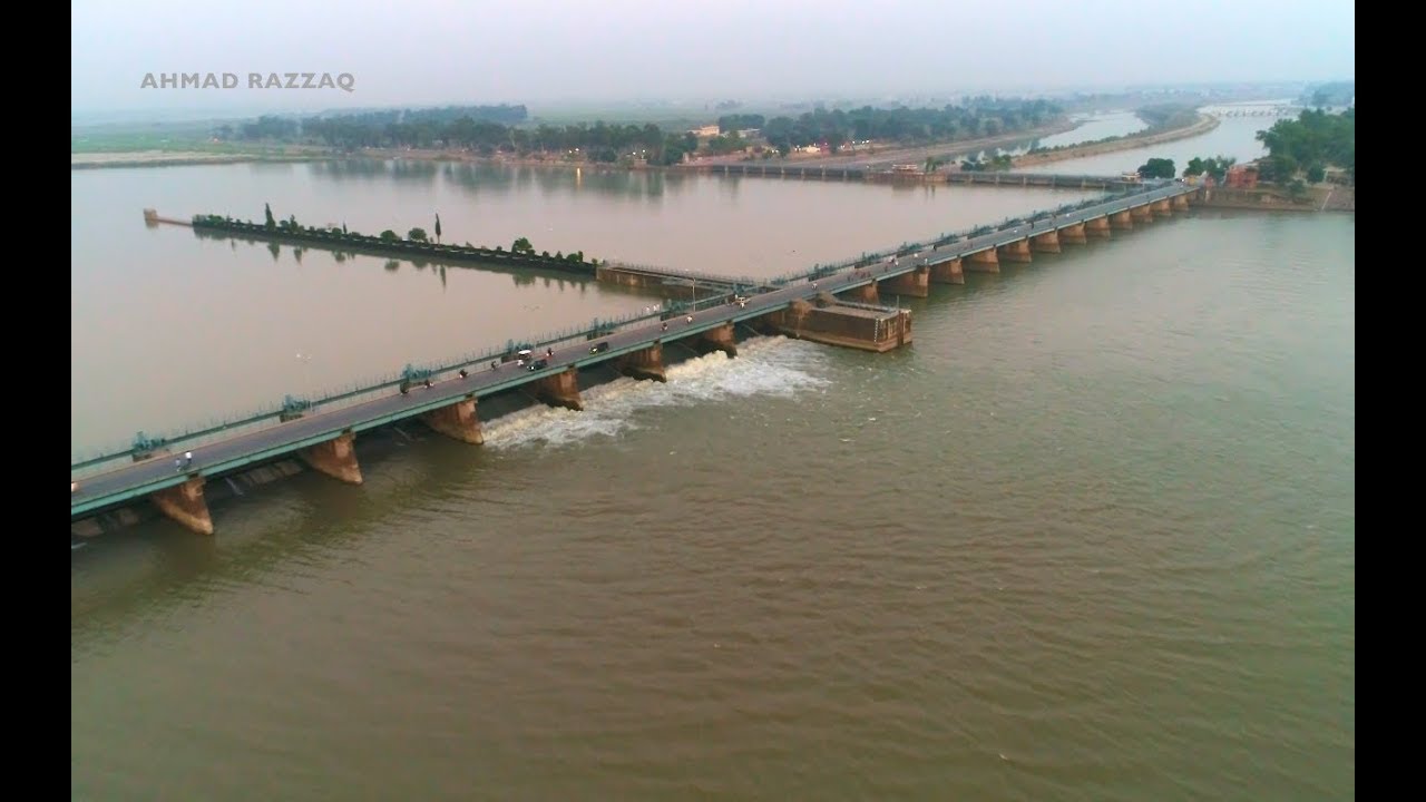 Head Marala Sialkot drone view 
