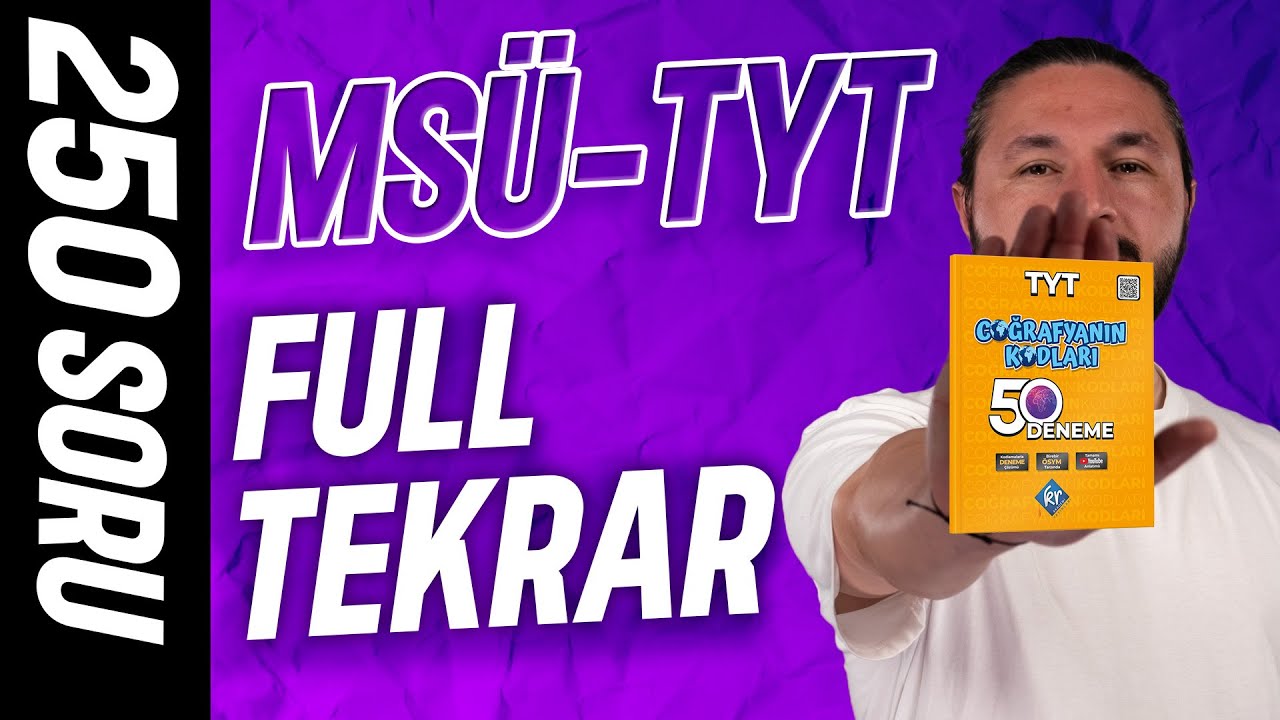 Tyt Coğrafya deneme çözümü 50 deneme coğrafyanın kodları 2025