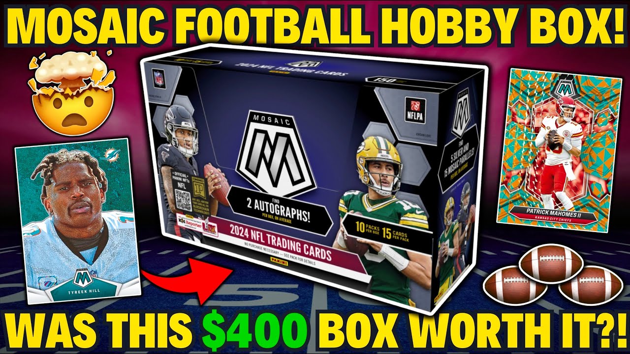 *2024 MOSAIC FOOTBALL HOBBY BOX REVIEW!🏈 WAS THIS $400 HOBBY BOX WORTH IT?!🤔