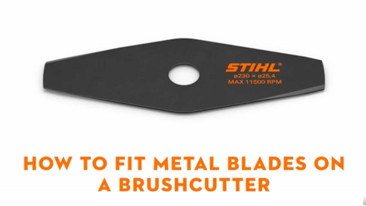 Как установить ножи на кусторез STIHL | STIHL RU