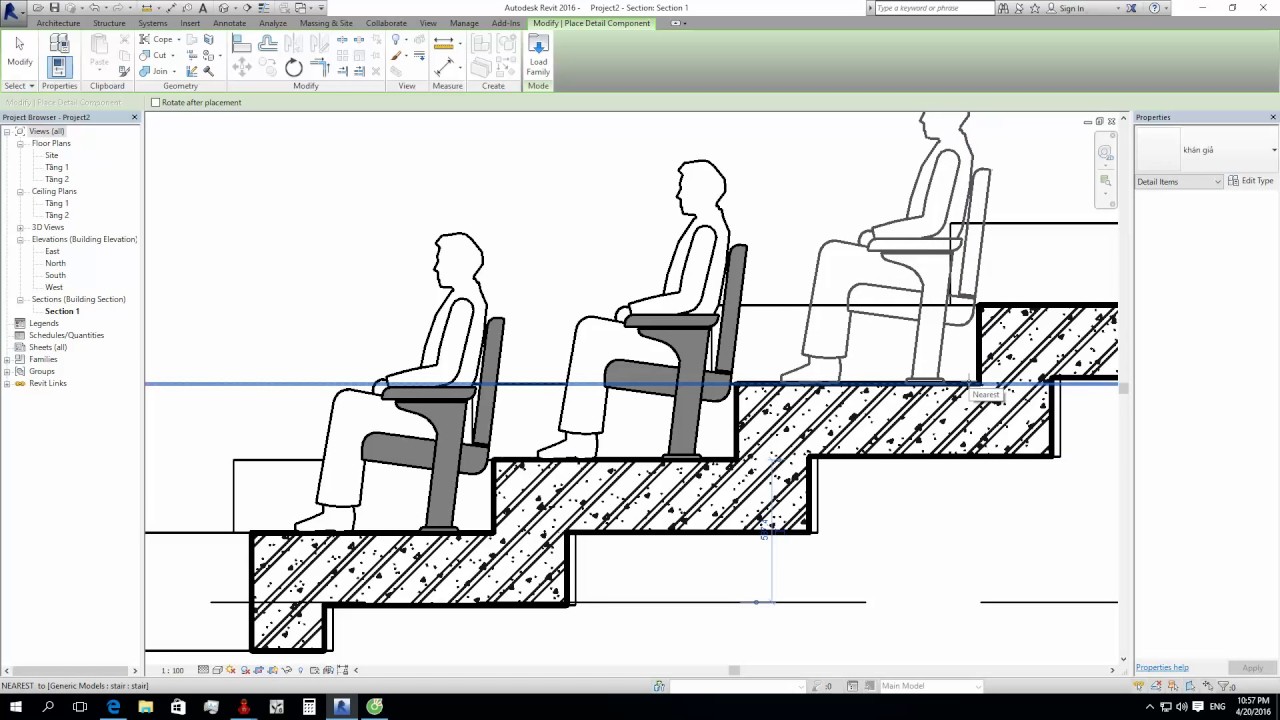 Hướng dẫn tạo Đường Dốc khán phòng trong nhà hát với Revit Architecture - Revit Plus