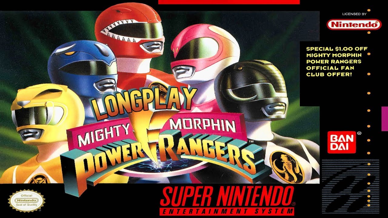 Mighty Morphin Power Rangers LongPlay SNES