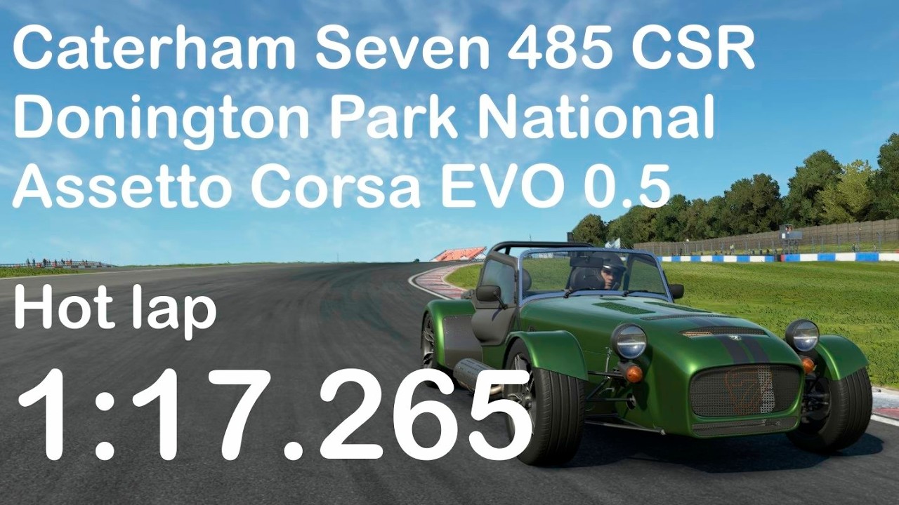 Caterham Seven 485  Donington Park National #simracing #assettocorsa #simulator #assettocorsa