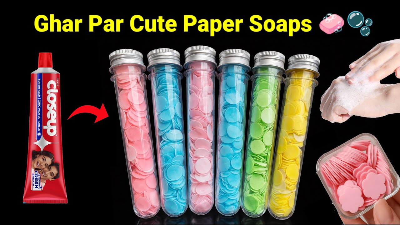 Homemade Paper Soap Making Kit 🧼/homemade paper soap/how to make paper soap/easy homemade paper soap