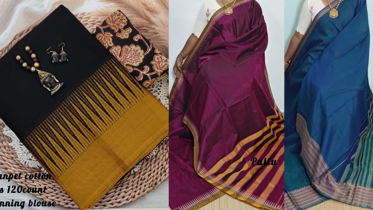 ❤️ Trending NARAYANPET cotton saree ❤️Premium Quality 120 Count ❤️