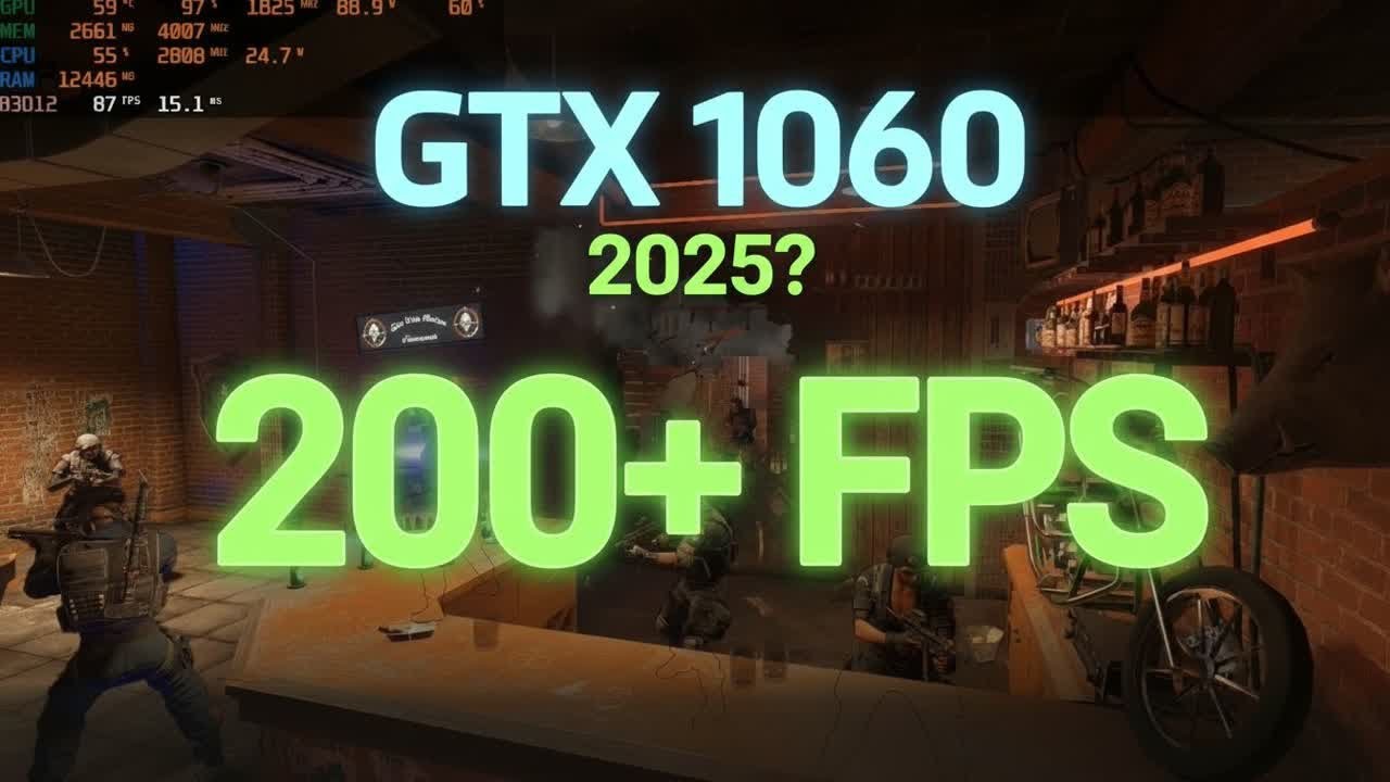 GTX 1060 and i5 8400 in 2026 – Rainbow Six Siege Benchmark (1080p Low → Ultra)