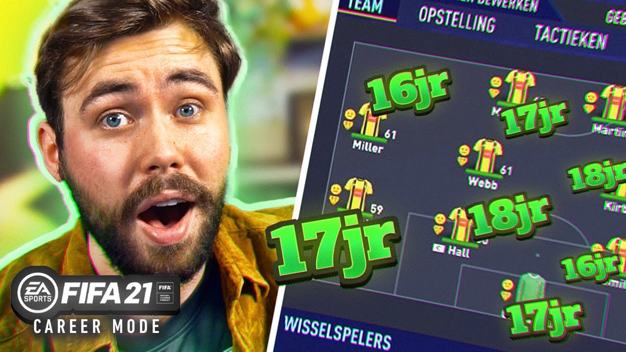 Een Career Mode met Enkel Jeugdspelers!!