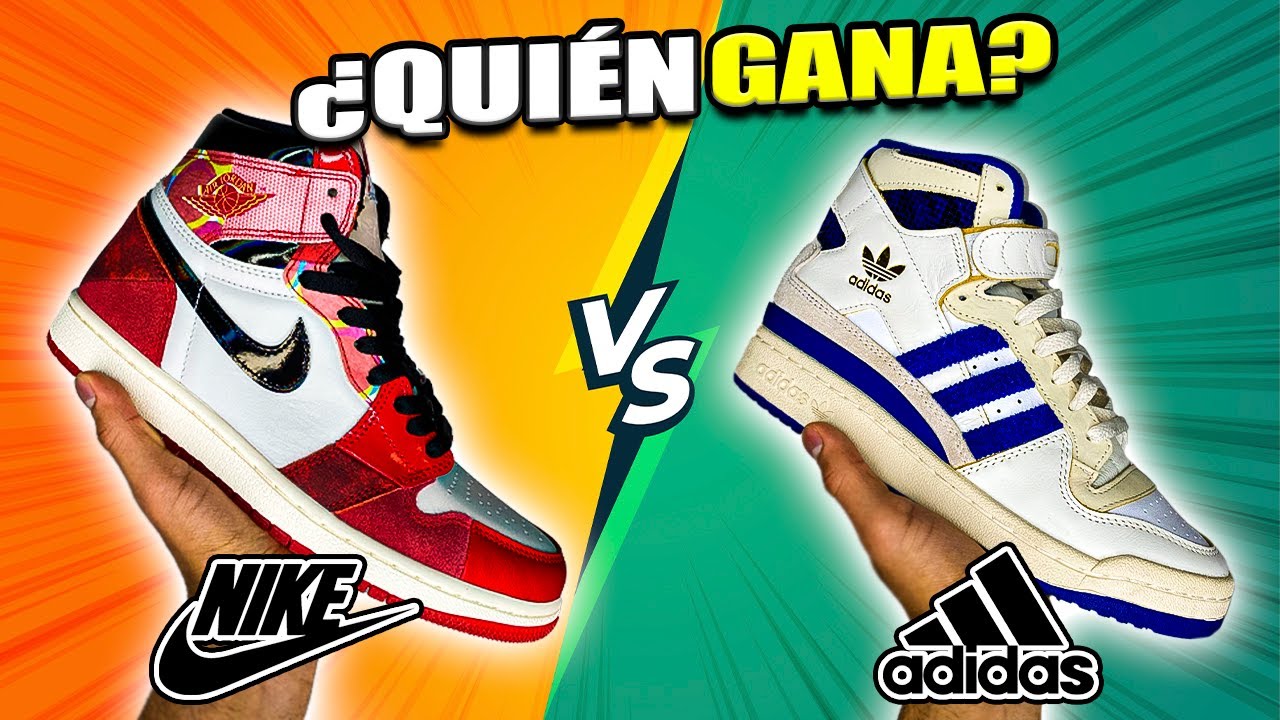 NIKE vs ADIDAS que MARCA ES MEJOR?🤔|Adidas Forum High vs Jordan 1 High