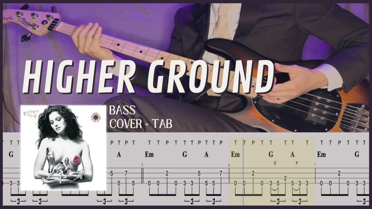 Higher Ground - Red Hot Chili Peppers (Bass Cover with Tab)