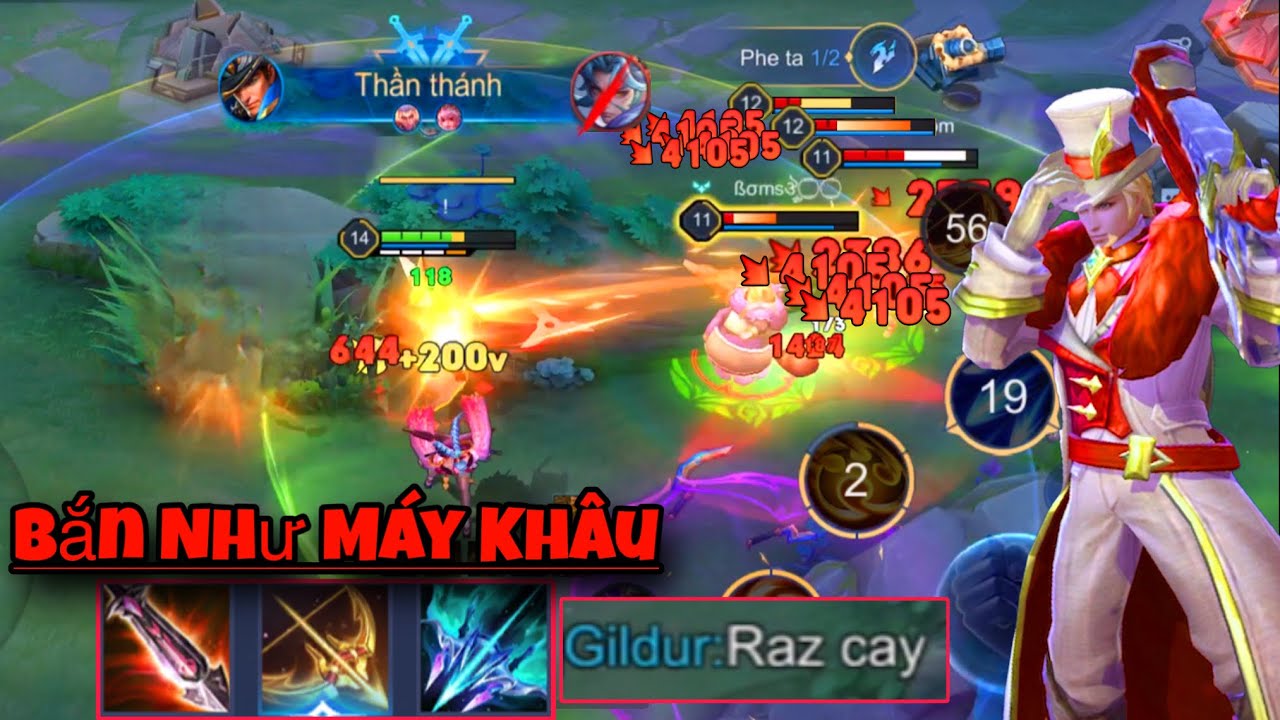 VALHEIN Liên Quân || Bắn Như Máy Khâu Phát Nào Thấm Phát Đó RAZ Cay
