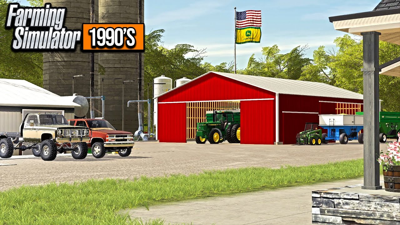 TEARING DOWN OLD SHED & BUILDING NEW ONE! | FARMING SIMULATOR 1990'S ERA