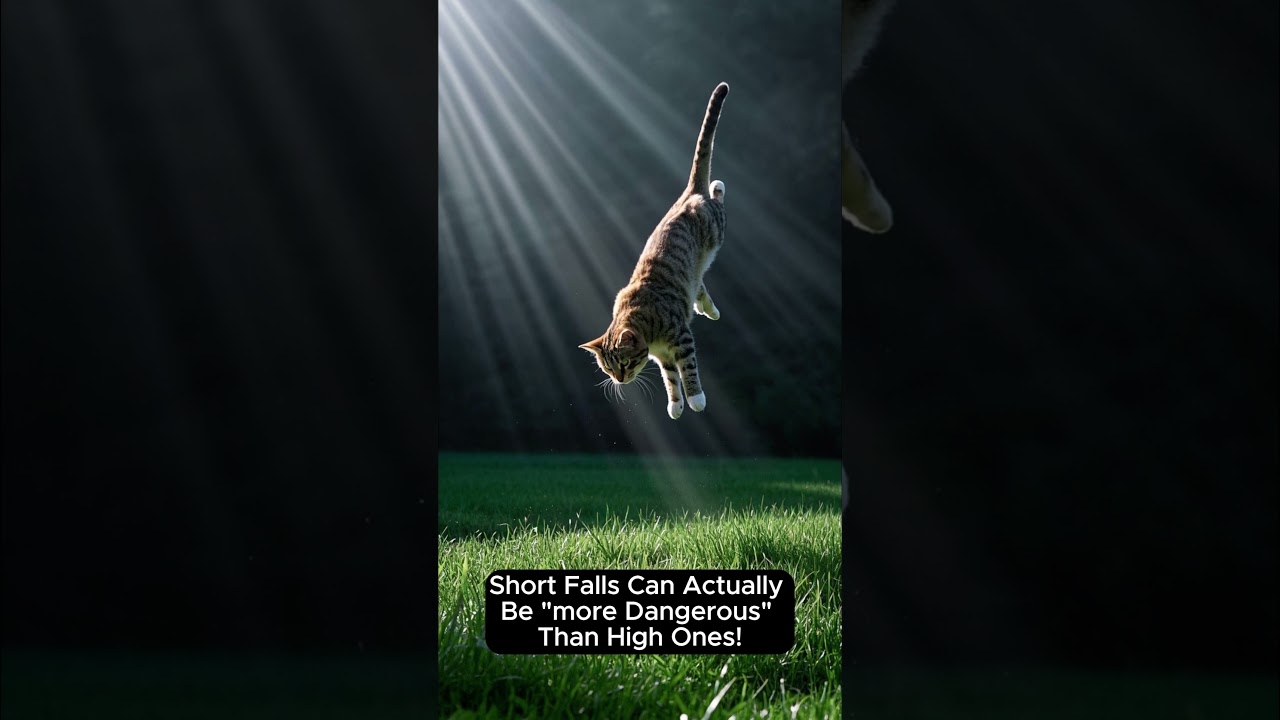 Myth or Truth: Cats always land on their feet  #cattok #cat #dogtok #facts #petfacts