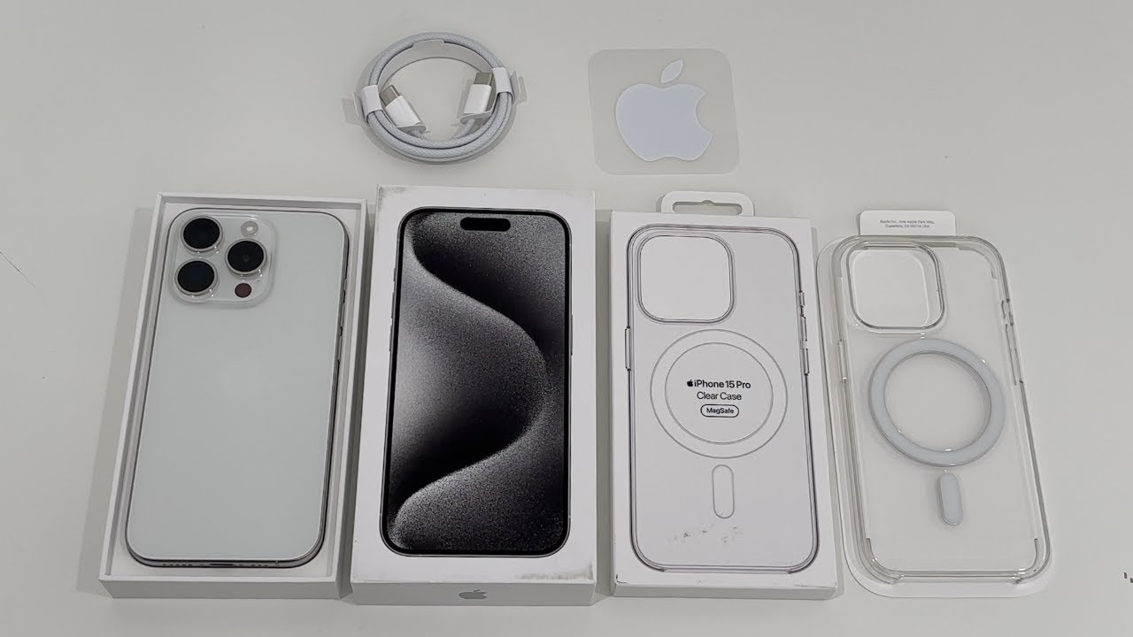 Распаковка iPhone 15 Pro: Белый титан!