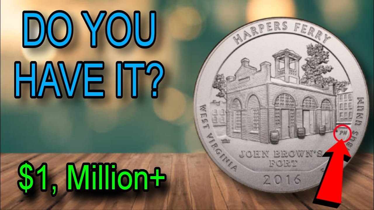 Today Rare D Mint Mark Coin Value || 2016-D Harpers Ferry Quarter Worth $1,000,000+?