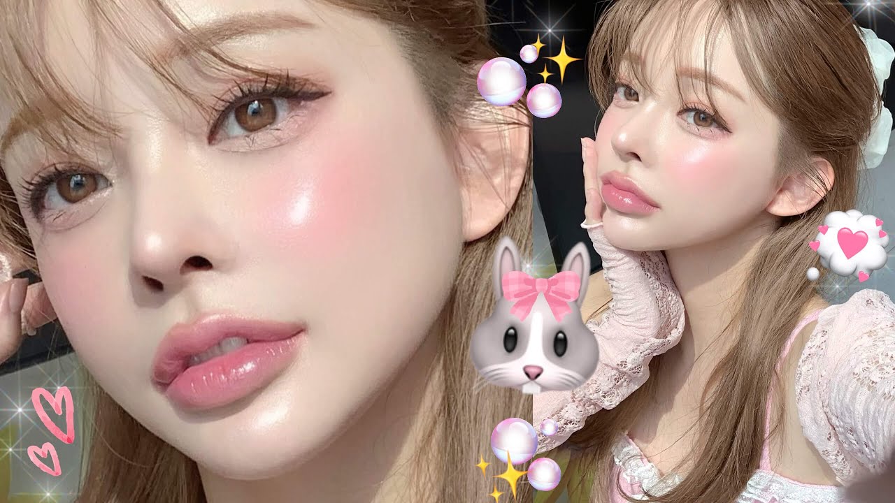 🐰💖반짝반짝✨Pink💕토끼 메이크업🐰daily makeup