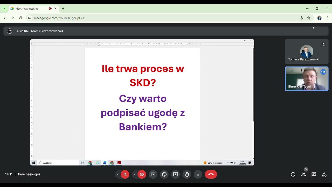 Czy warto podpisać ugodę w SKD i ile trwa proces z Bankiem w praktyce? 13 08 2024