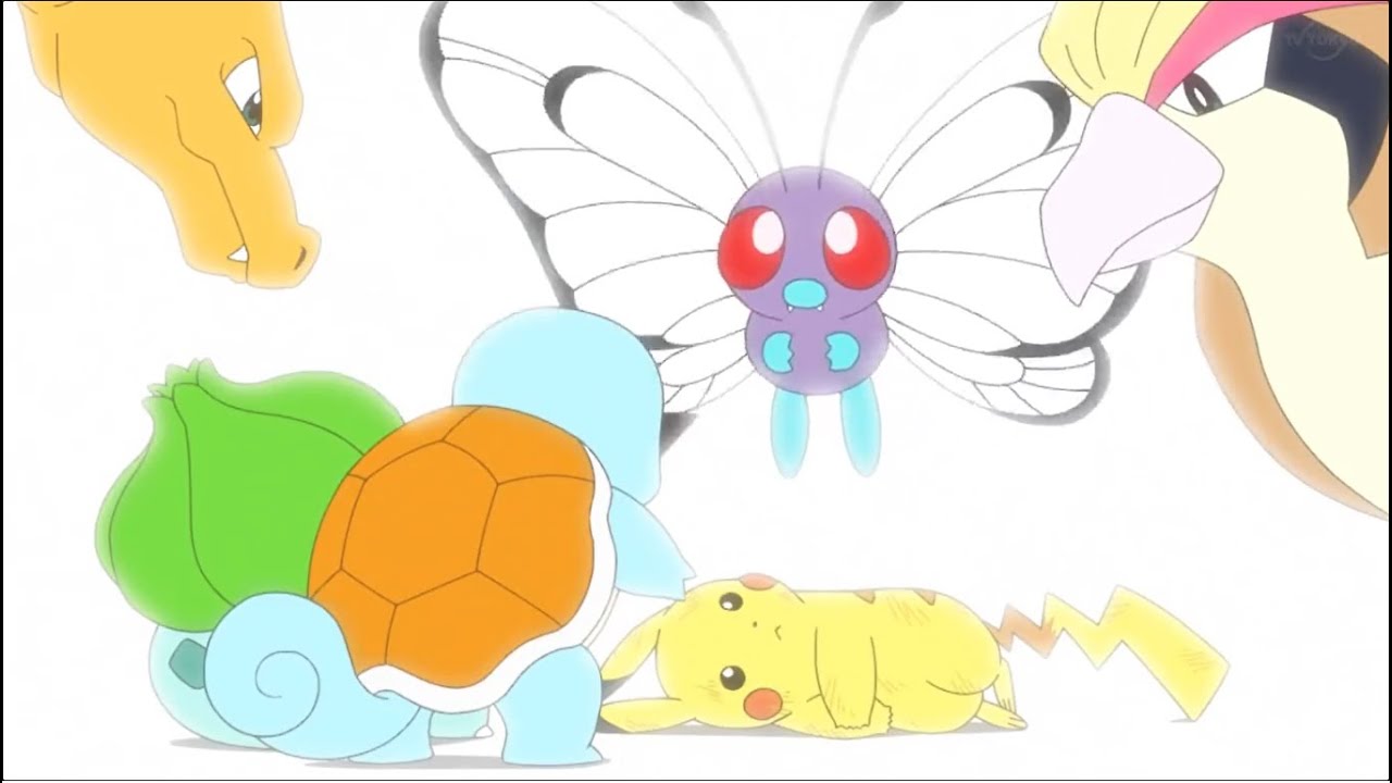 Pikachu recuerda a sus compa&ntilde;eros (opening latino), Ash campe&oacute;n mundial #pokemon #pikachu
