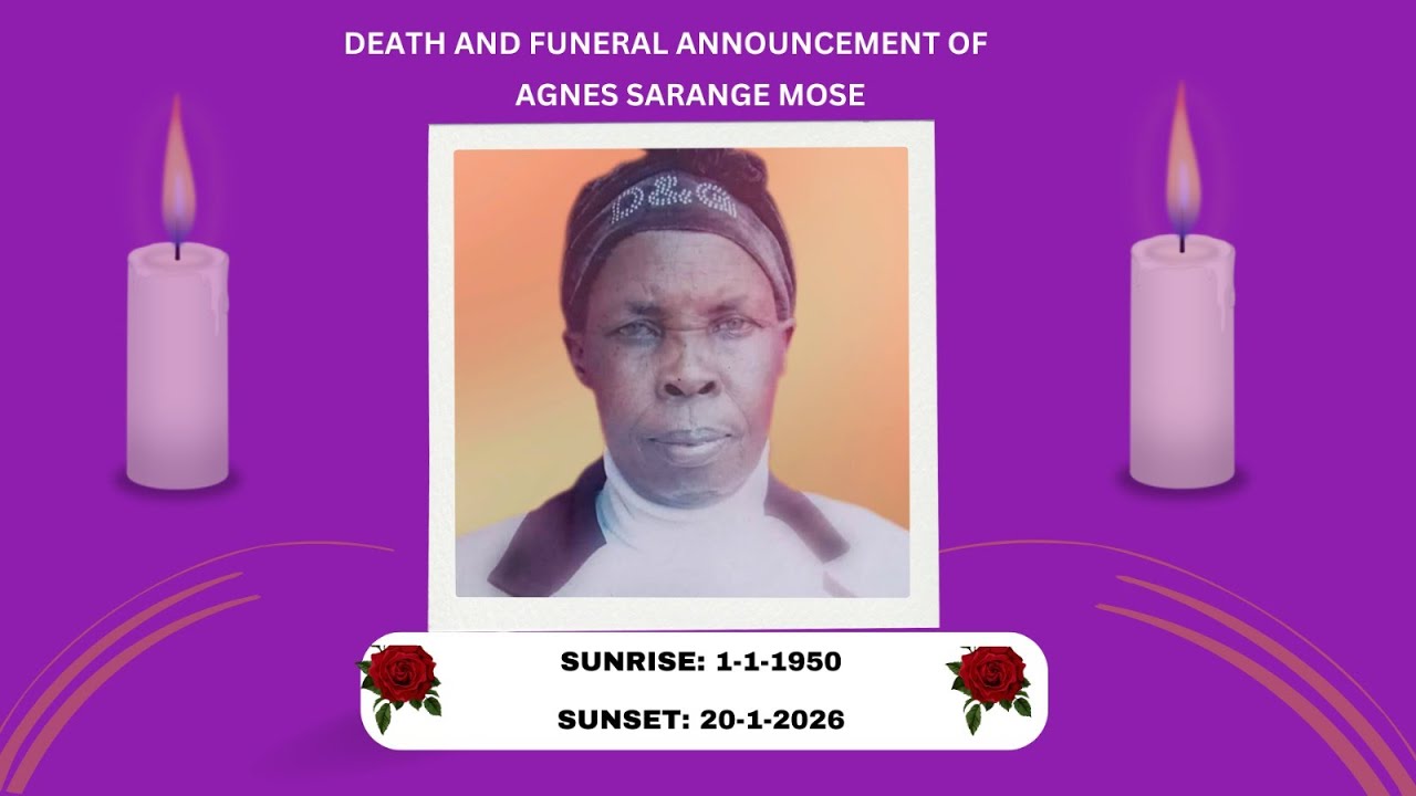 RIP AGNES SARANGE MOSE