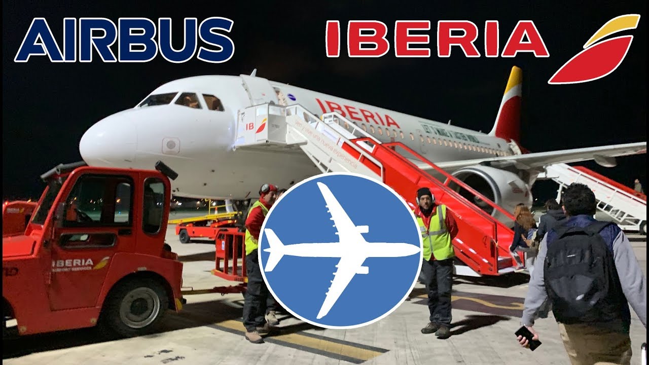 TRIP REPORT | ECONOMY | Iberia Airbus A319 | Santander - Madrid | Windy landing!