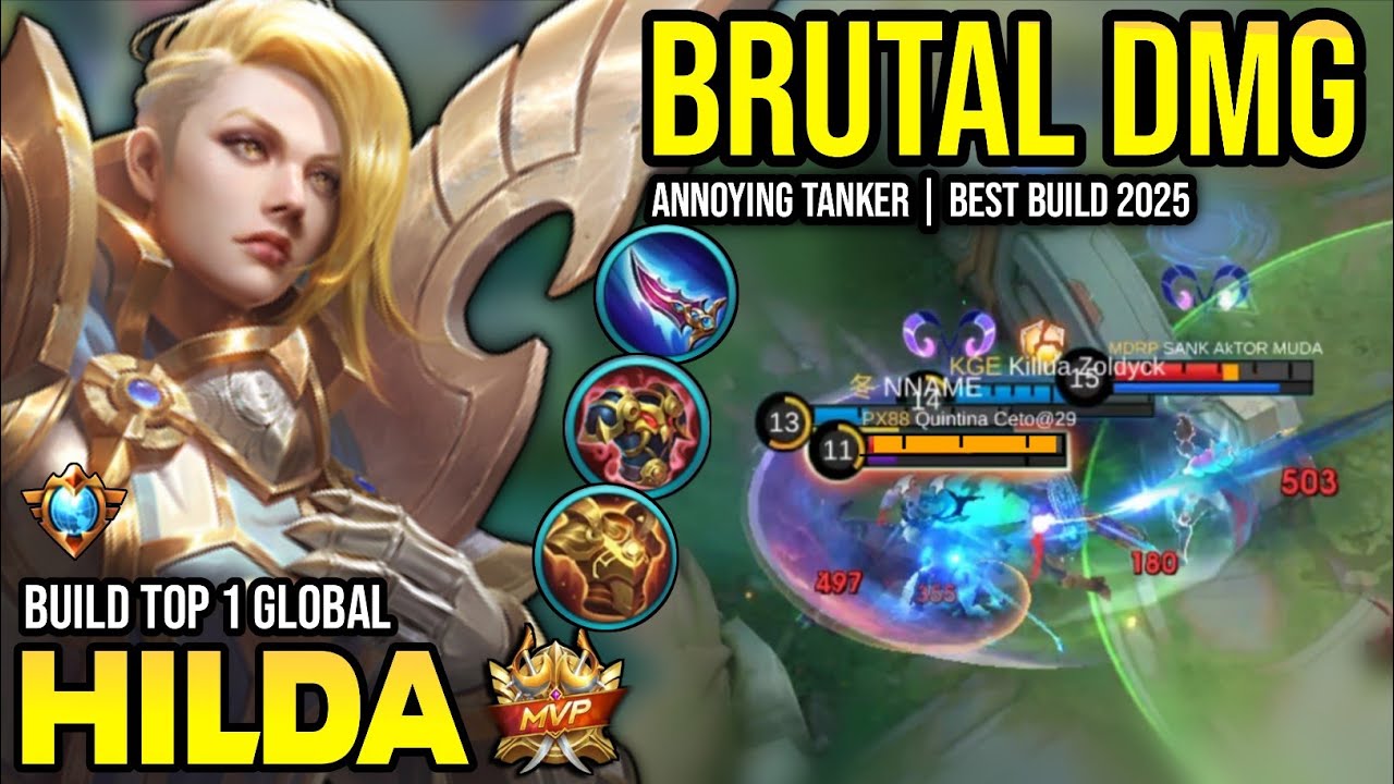 HILDA BEST BUILD 2025 | BUILD TOP 1 GLOBAL HILDA GAMEPLAY | MOBILE LEGENDS✓