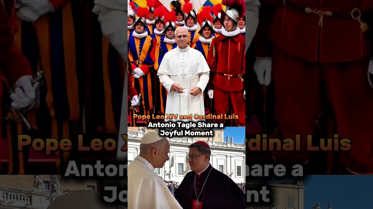 Pope Leo XIV and Cardinal Luis Antonio Tagle Share a Joyful Moment #PopeLeoXIV #PapaLeoneXIV