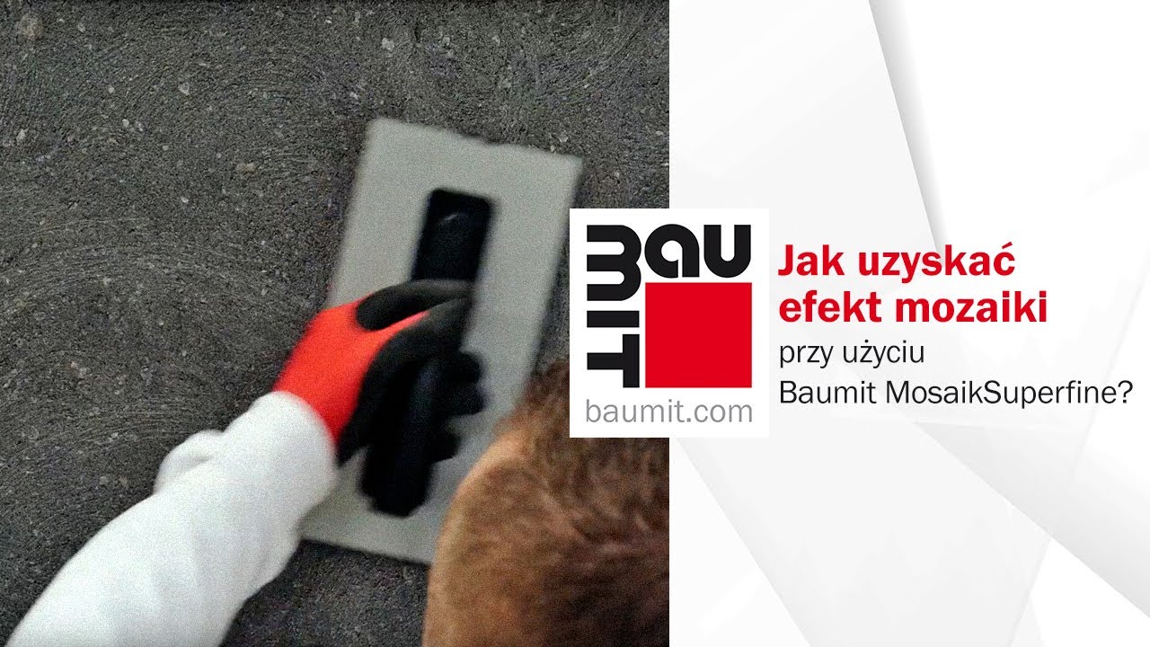Jak uzyskać efekt mozaiki przy użyciu Baumit MosaikSuperfine?