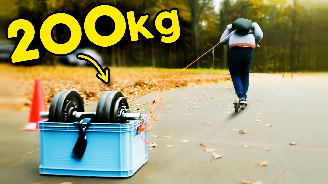 Czy HULAJNOGA przeciągnie 200 kg? Dziwne testy elektrycznych sprzętów!