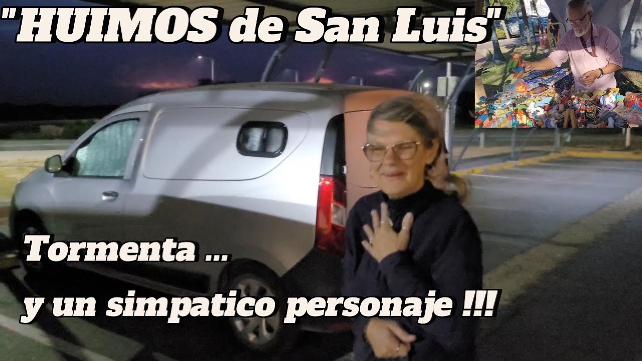 Se acercaba la tormenta y teníamos que irnos de la plaza de San Luis.