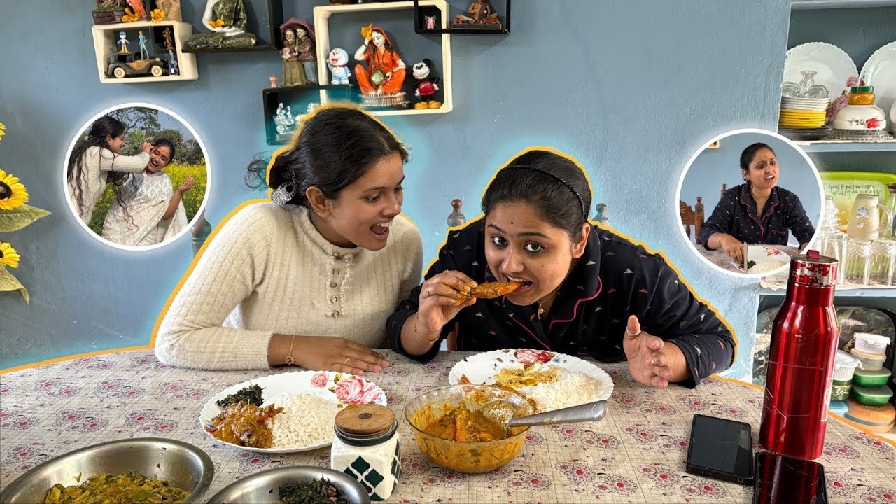 আজ মা রাঁধলো চিংড়ি মাছের মালাইকারি😋🧑‍🍳🍤😍