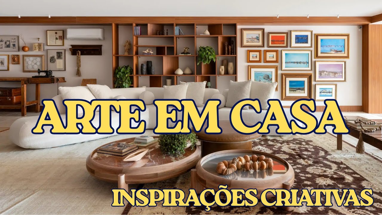 ARTE EM CASA - 10 ideias para decorar com arte