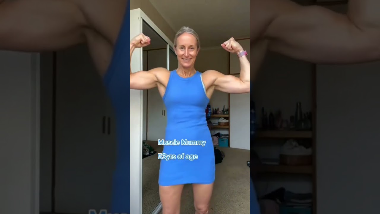 53 Years Old Muscle Mommy X Sugar Mommy 😍 Fbb Flex Bicep 🔥 Muscle Girl  #shorts #viral #gymgirl