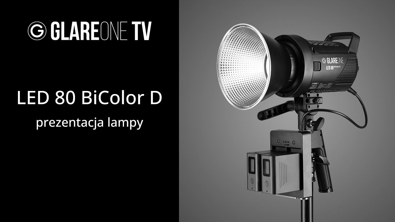 GlareOne LED 80 BiColor D - prezentacja lampy z mocowaniem Bowens