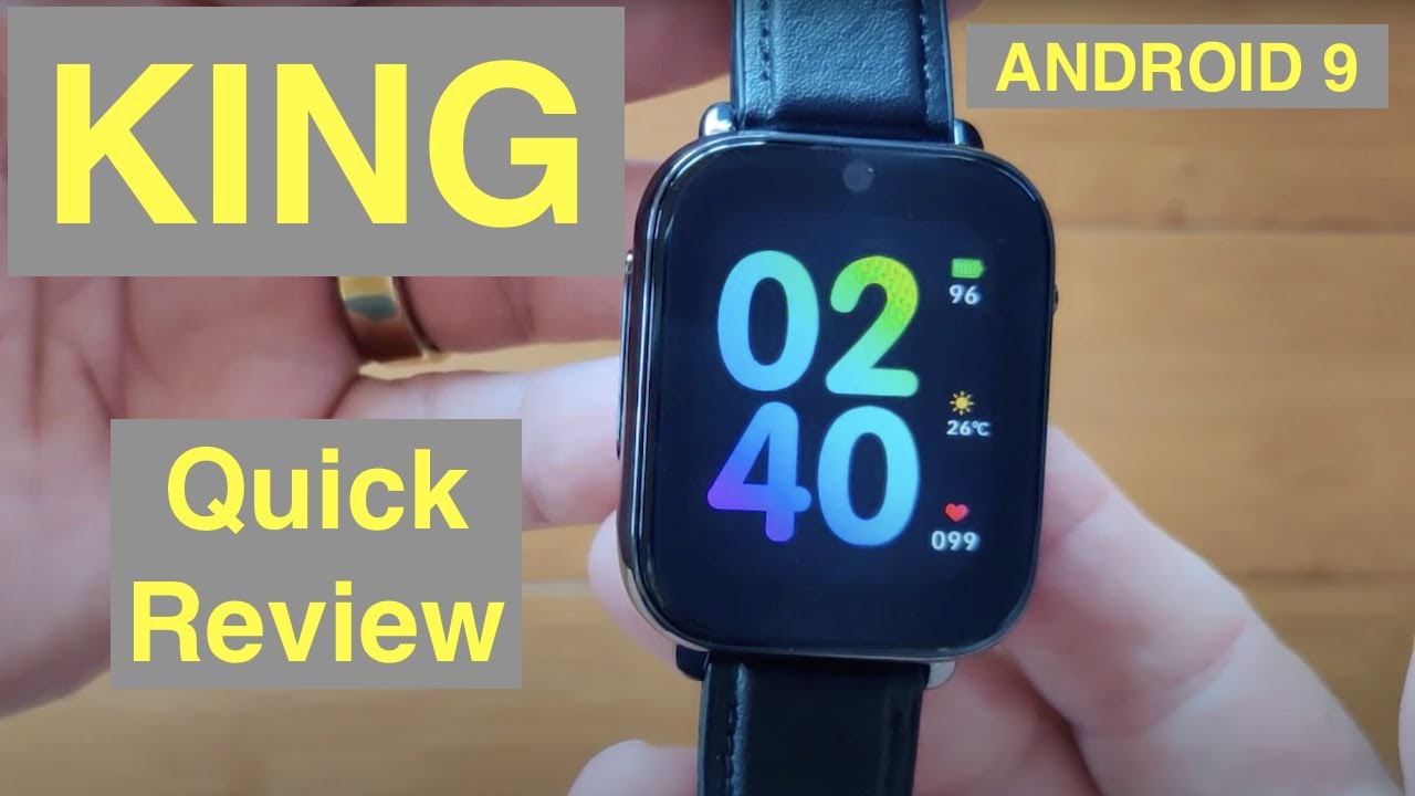 ROGBID KING Android 9.1 Apple Watch Shaped 4GB/128GB IP68 Waterproof 4G Smartwatch: Quick Overview