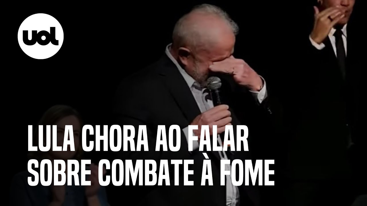 Lula chora em discurso e &eacute; aplaudido: 'Jamais esperava que a fome voltasse'