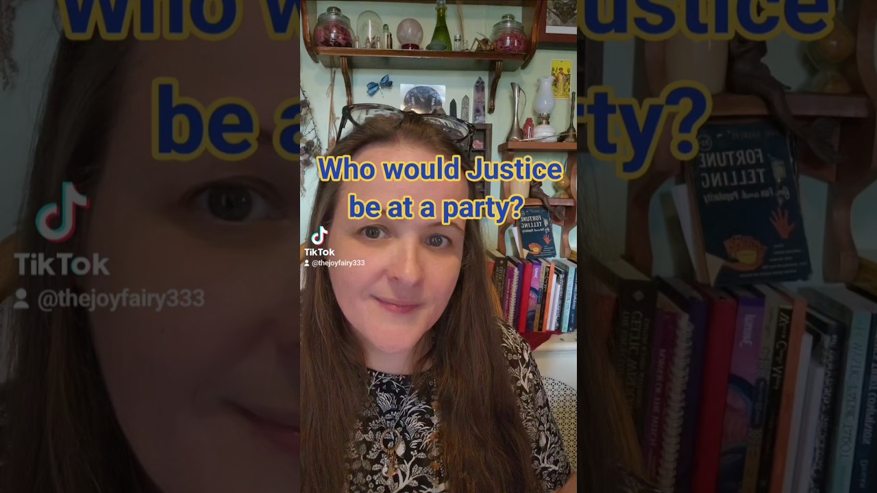 Justice walked in with screenshots and a smirk #tarotparty #tarot #tarotlessons #tarotcards
