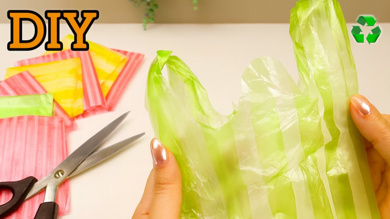 I made a basket using discarded plastic! 😍♻️ Easy craft & no tools needed!